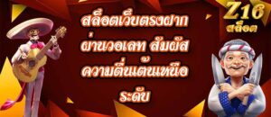 Z16 สล็อตเว็บตรงฝากผ่านวอเลท